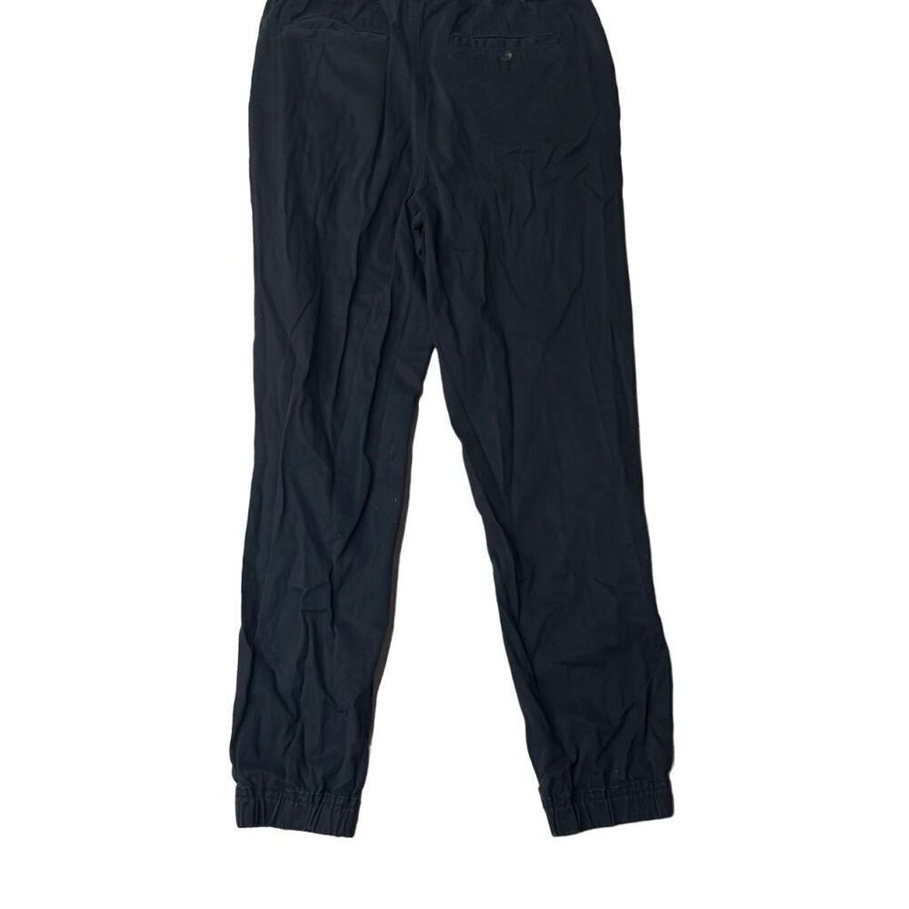 Aeropostale Men’s Black Stretch Drawstring Waist Twill Jogger Pants Medium
